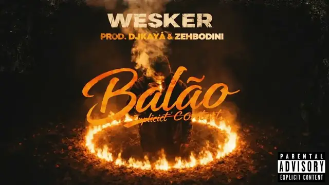 Capa do clipe de Balão: Wesker dentro de um anel de fogo